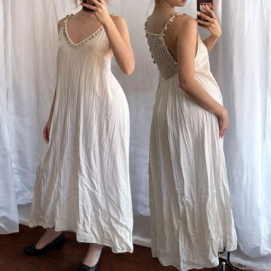 Y2K Leinen Dress