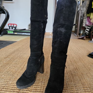 Black Knee-High Boots