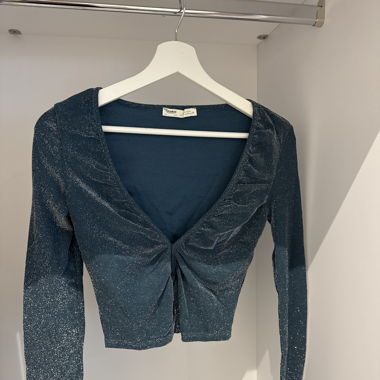 glitter set mini rock, crop cardigan 