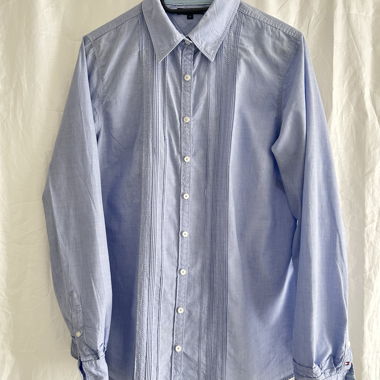 Chemisier en coton Tommy Hilfiger pour femme bleu clair 38