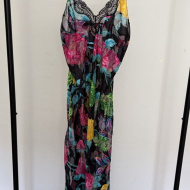 Robe nuisette florale vintage Blanche
