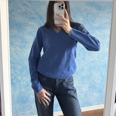 Glenmuir Wollpullover blau