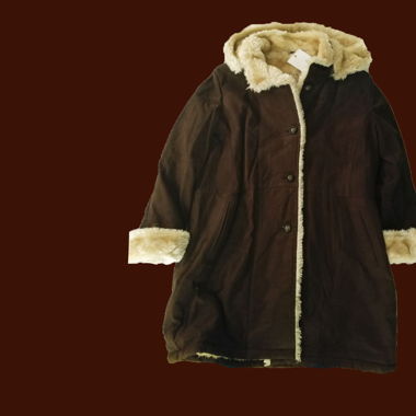 Leather Coat With Australian Shearling Wool
