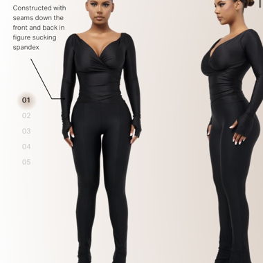 Coucoo LANAI Top & Leggings Set – Schwarz