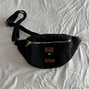 Black chamonix belt bag