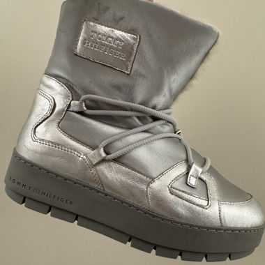 Tommy Hilfiger Schneeschuhe Essential Silber grau