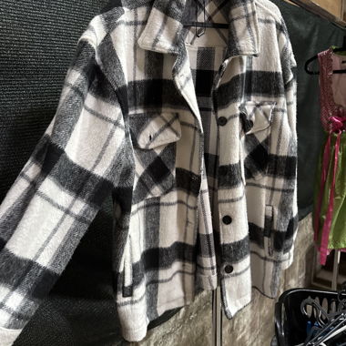Giacca oversize a quadri