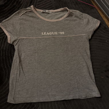 T-shirt vintage Y2K grigio, LEAGUE 98