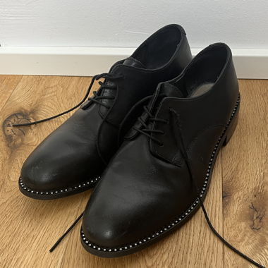 COX Oxford Schuhe mit Glitzer