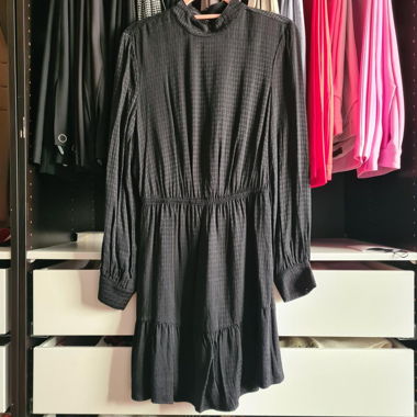 Kookai High Neck Long Sleeve Dress Black