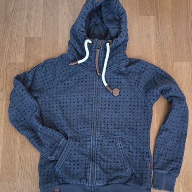 Giacca con cappuccio Naketano blu con stelle