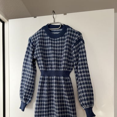 Pulloverkleid blau