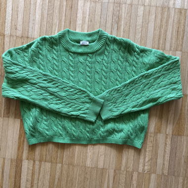 Maglione in maglia verde