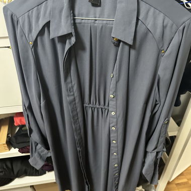 H&M MAMA Bluse blau Gr. S