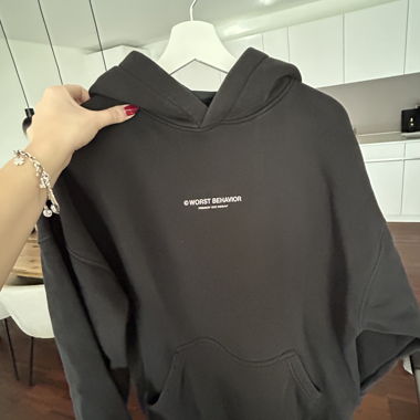 WRSTBHVR Worst Behavior Hoodie noir, taille S