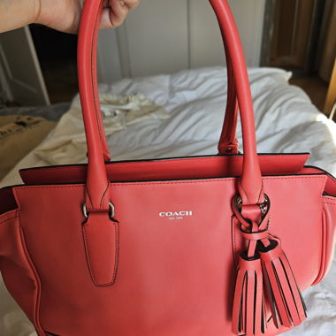 Coach leather tote bag