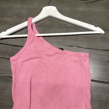 Pink One-Shoulder Top