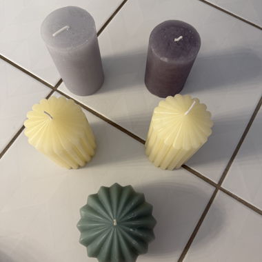 Set de bougies décoratives