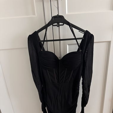 Black mini dress