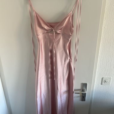 Zara pink satin dress EU XS