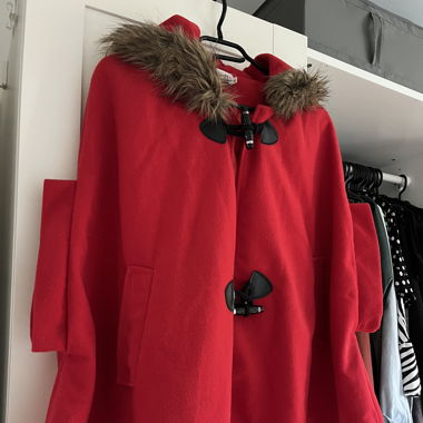 Poncho mit Schleife