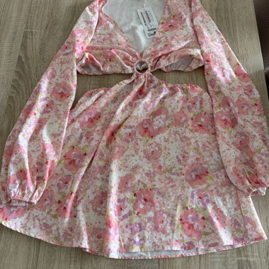 Floral-pattern dress
