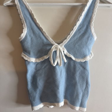 top azzurro baby