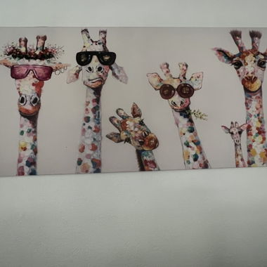 Colorful Giraffe Print