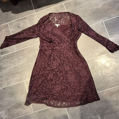 Burgundy Lace Dress