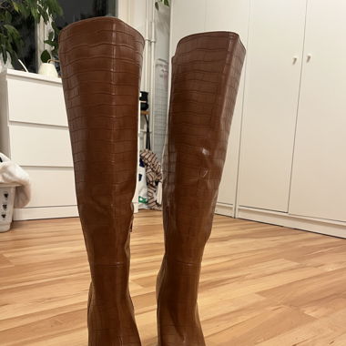 Brauner High Heel Stiefel
