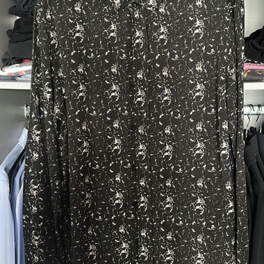 Camicia Panero nera fantasia M