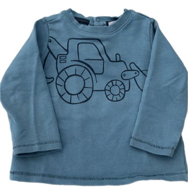 Maglia bambino manica lunga con escavatore
