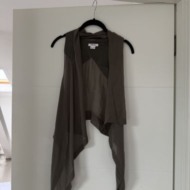 Helmut Lang Grün-Graue Gilet