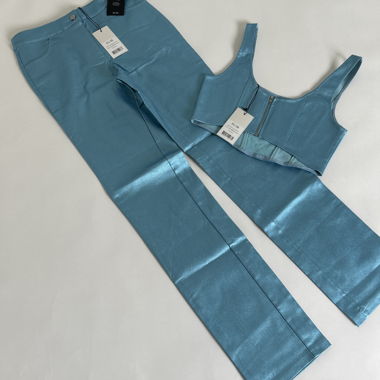 Ensemble deux pièces bleu métallique NK-AD