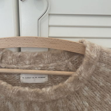 Maglione in alpaca beige