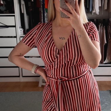 Mango gestreiftes Kleid 
