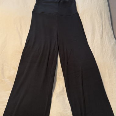 Black Skims Foldover Pants