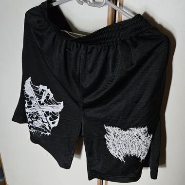 Schwarze Sportshorts