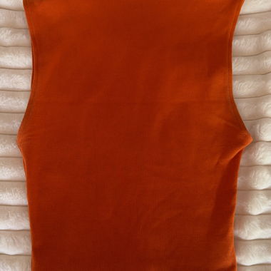 Zara ärmelloses Top Orange