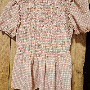 Top peplum New Look a quadretti gingham
