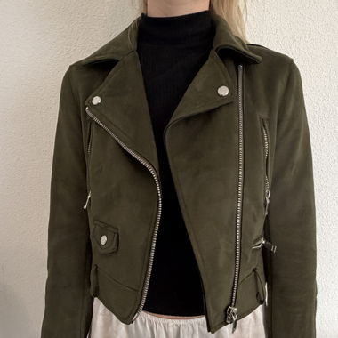 Zara Jacke olivgrün XS