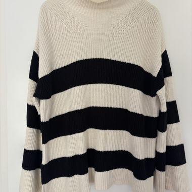 Maglione in maglia a righe