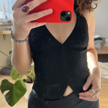 Schwarzes Bershka Top XS