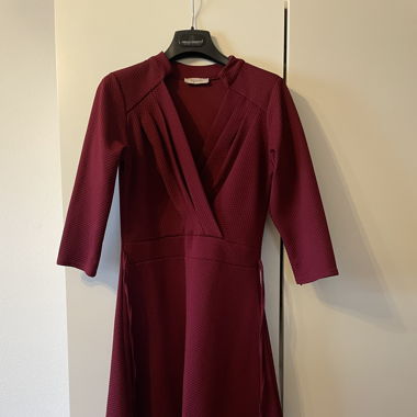 Burgundy dress