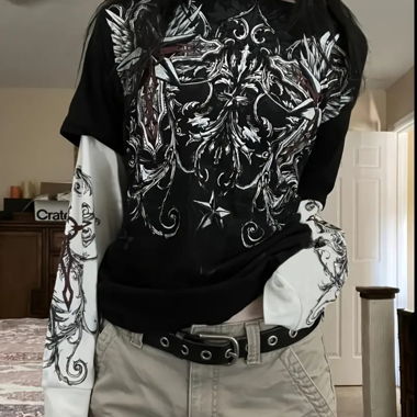 Grafik oversized tshirt