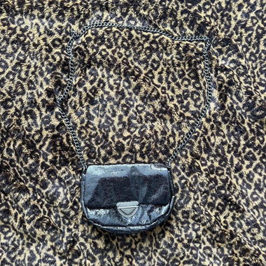 y2k rockstar glitzy crossbody bag with chain