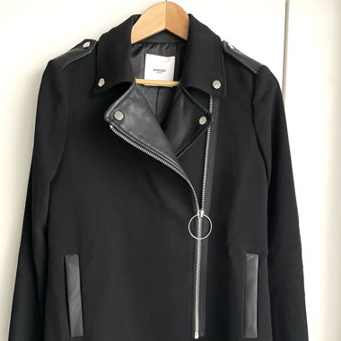 Schwarze Mango Casual Longjacke mittellang