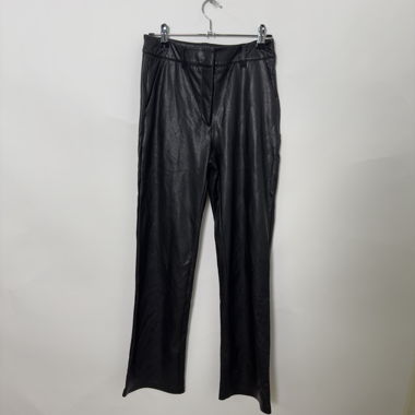 Pantalon en cuir synthétique noir