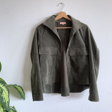 Cord-Jacke/Blazer oliv