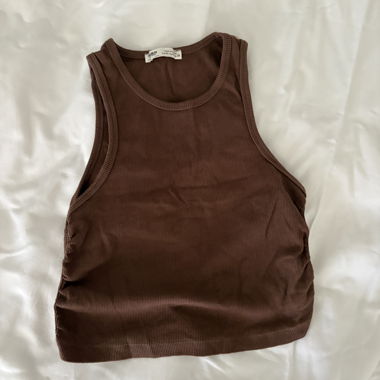 P&B Basic Tank Top Brown